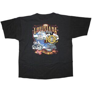 Vintage 2000 Harley Owners Group HOG State Rallies Louisiana 3 Button T-Shirt XL